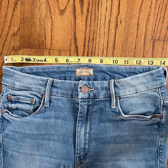 Mother Denim Jeans High Waisted Looker Ankle Fray Shoot to Thrill Women’s Sz. 28 - Picture 11 of 11